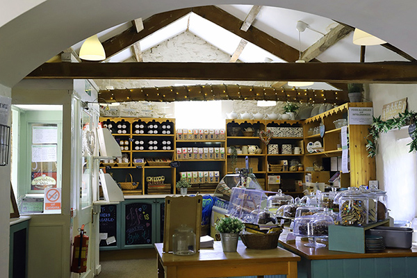 Inside the tea shop