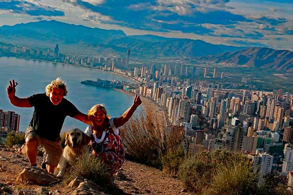 High over Benidorm 0345