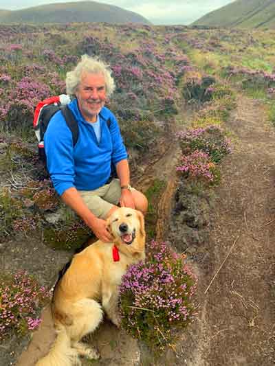 Brackenstraveltails deep in the heather on Hoy, The Orkneys.