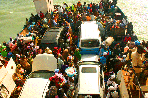 Crowded boat