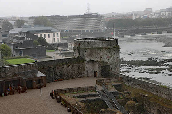 King John's Castle in Limerick on the banks of the River Shannon