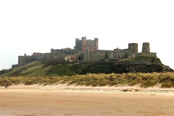 Bamburgh Castle: one of the country’s largest inhabited castles.