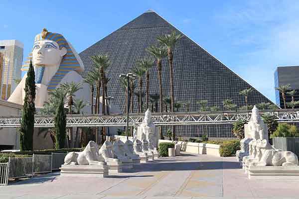 Las Vegas Celebrating Egyptian history: The Luxor.