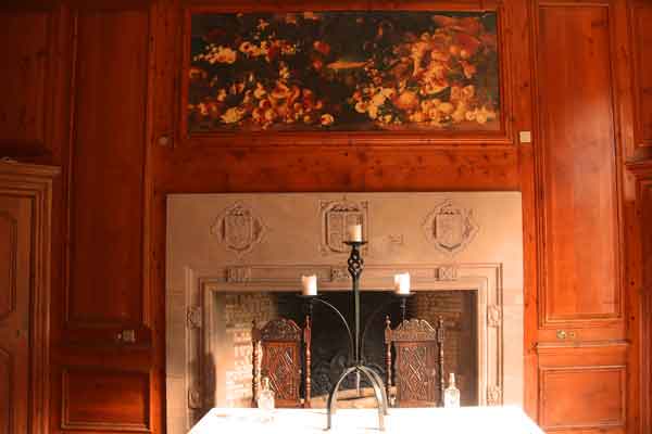 Tulloch castle with original features including chairs dating back to 1625
